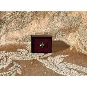 Green Peridot Flower Ring Size 10 Sterling Silver Boho Hippie Whimsigoth Fairy